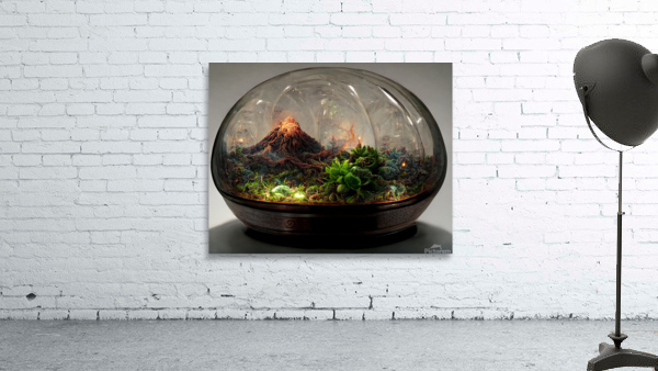 Volcano Terrarium Wall Preview
