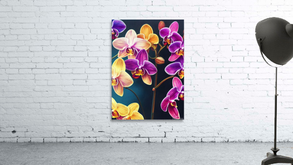 Colorful Orchids Wall Preview