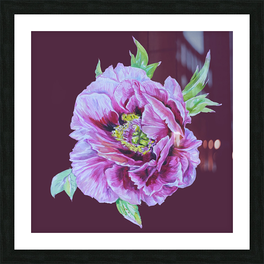 peony28 Picture Frame print