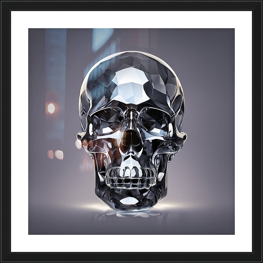 Crystal Skull Picture Frame print