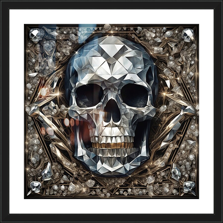 Skull Art Picture Frame print