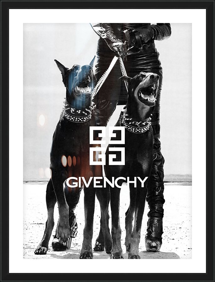 Givenchy Paris Doberman Picture Frame print