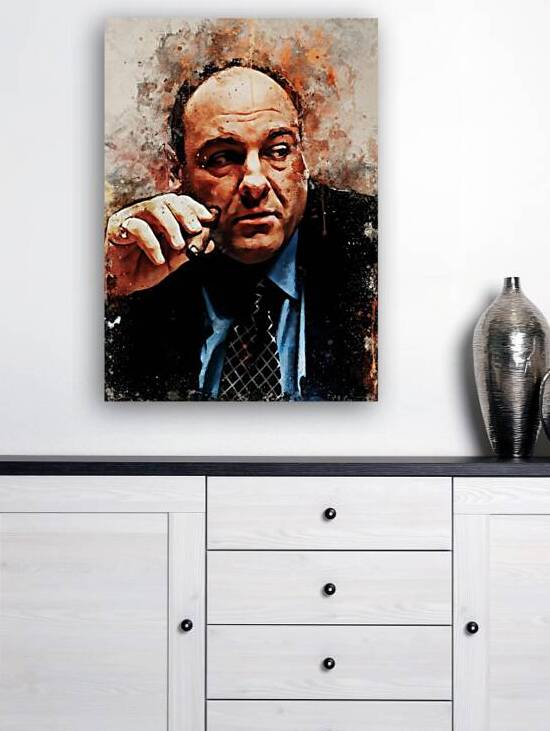 Tony Soprano art by Canvas Hollywood