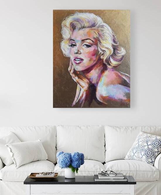 Marilyn Monroe art by Canvas Hollywood