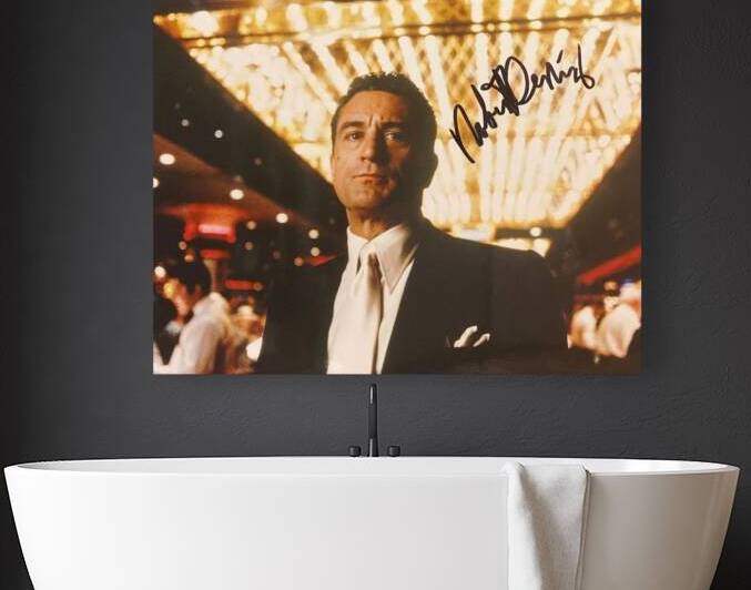 Robert De Niro in Casino with Signature by Canvas Hollywood
