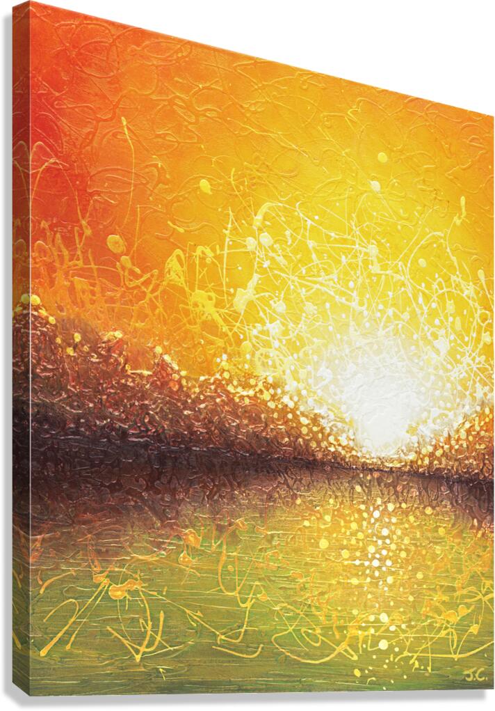 Bursting Sun - Custom Tall Version Canvas Print
