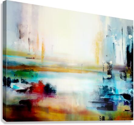 Abstract Landscape Floating - Abstract Art Canvas Print