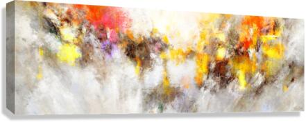 Harbor - Abstract Art Canvas Print