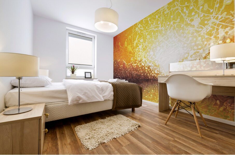 Bursting Sun - Custom Tall Version Mural print