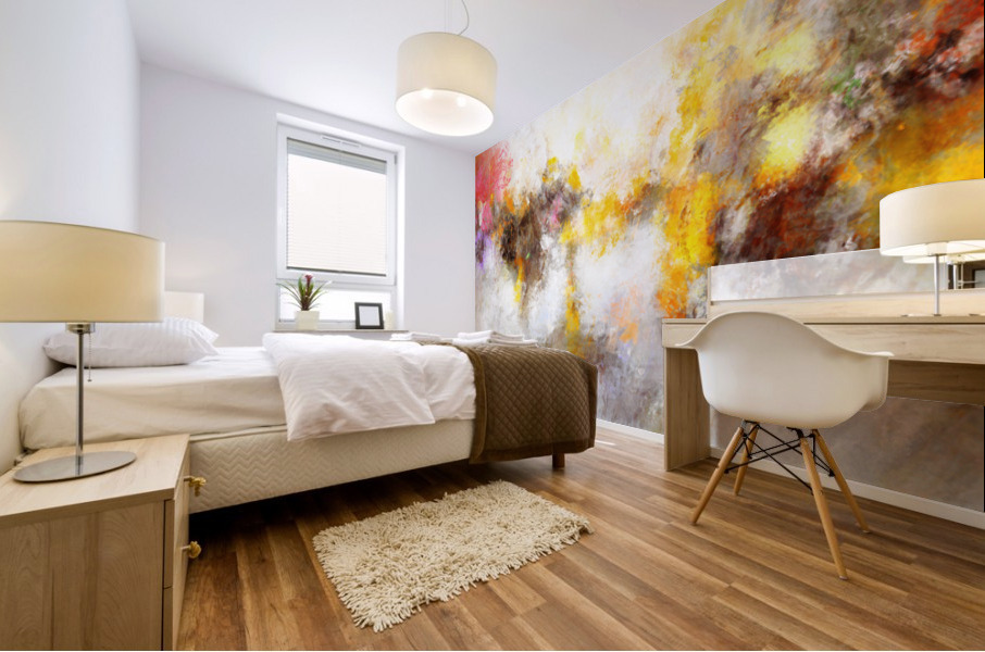 Harbor - Abstract Art Mural print