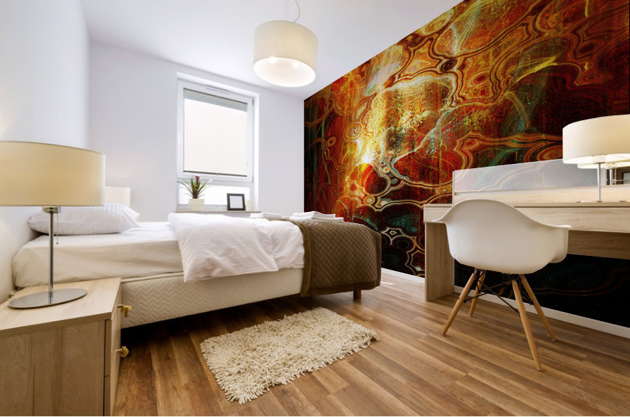 Reflecting - Abstract Art Mural print