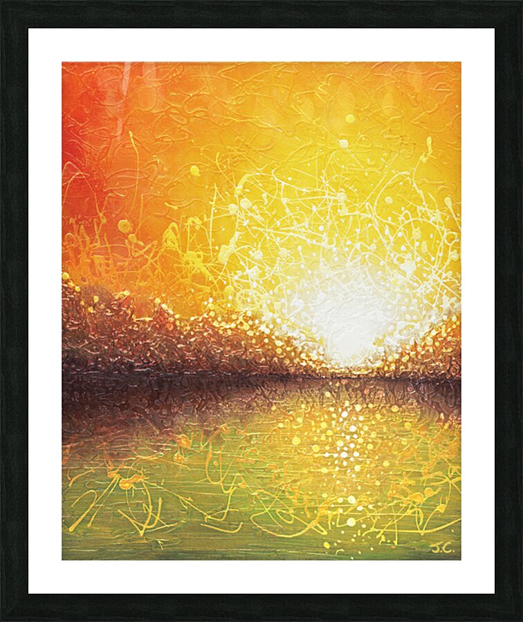Bursting Sun - Custom Tall Version Picture Frame print