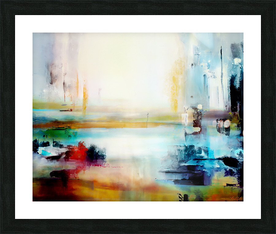 Abstract Landscape Floating - Abstract Art Picture Frame print