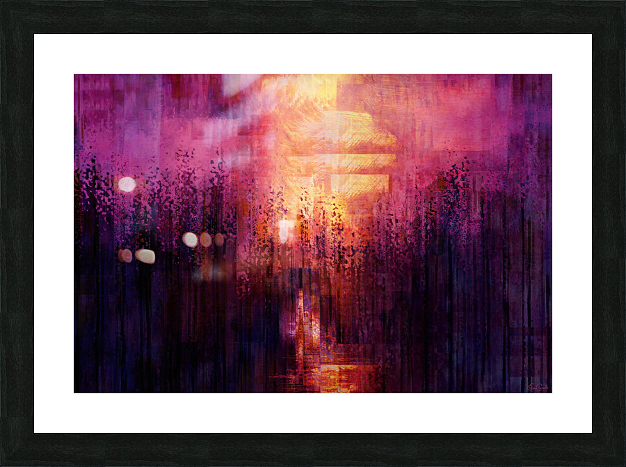 Candle Sunset - Abstract Art Picture Frame print