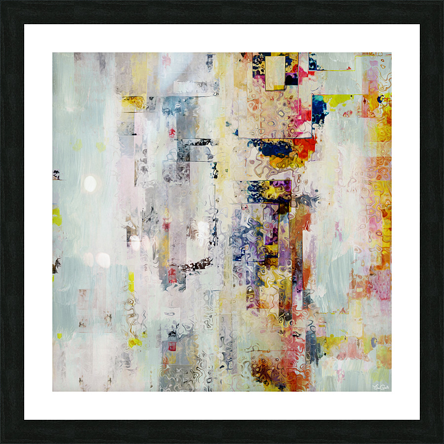 Happy Square - Abstract Art Picture Frame print