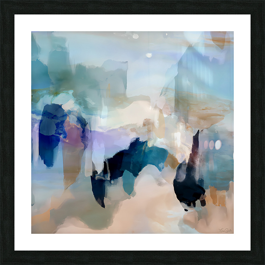 Softly - Abstract Art Picture Frame print