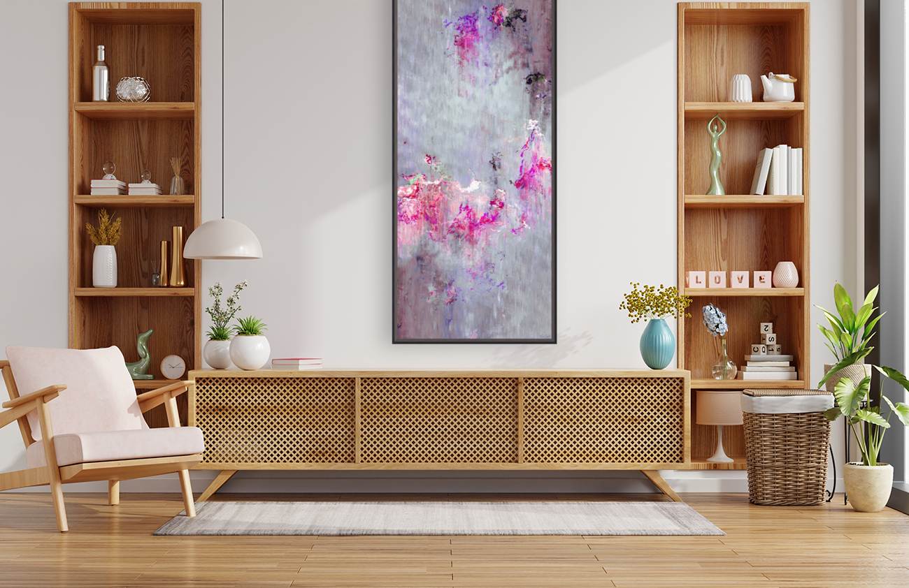 Dancing In The Rain - Abstract Art Reproduction