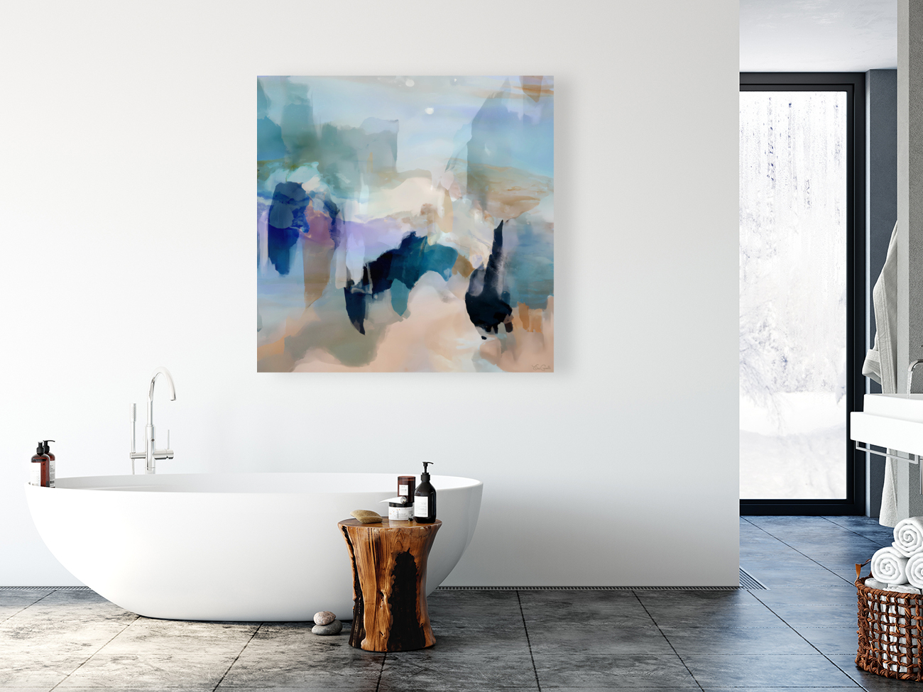 Softly - Abstract Art Reproduction