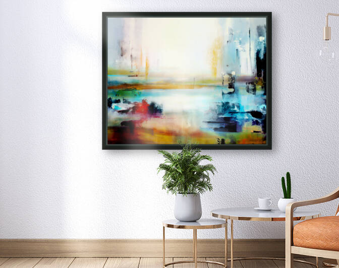 Abstract Landscape Floating - Abstract Art Reproduction