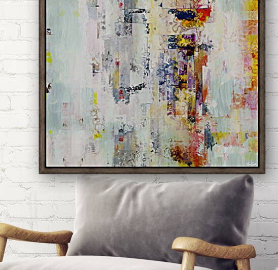 Happy Square - Abstract Art Reproduction