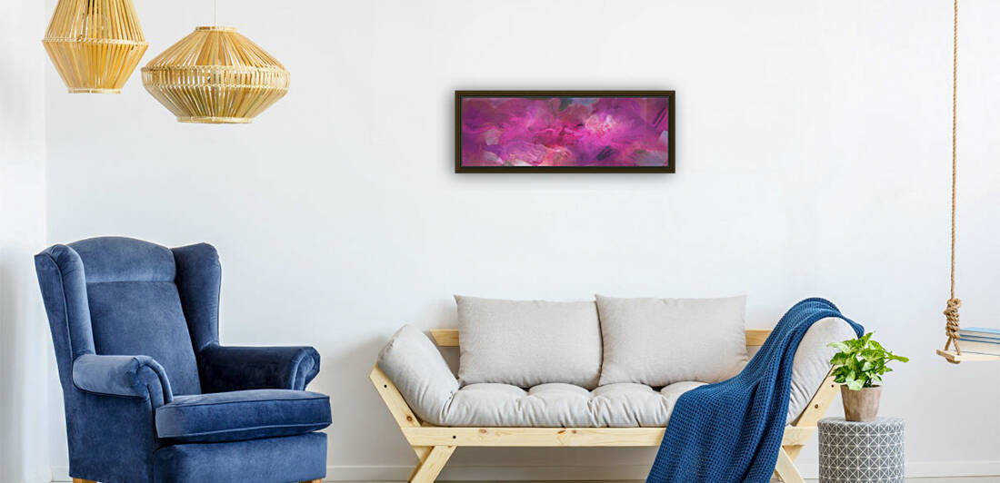 Imagination In Ruby Fire - Abstract Art Reproduction