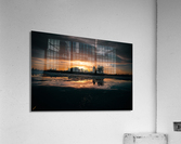 Metalic Reservior Reflections Acrylic Print