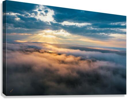 Fog Rolls LeVasseur Canvas Print