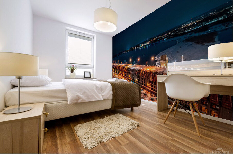 Dome Over Ore Dock  Mural print