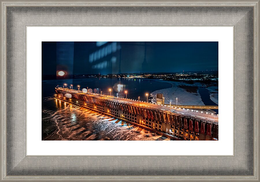 Dome Over Ore Dock  Picture Frame print