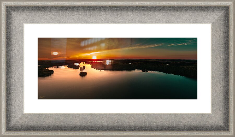Deer Lake Sunset Ishpeming Picture Frame print