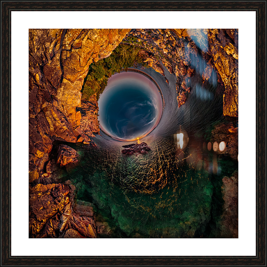 Middle Island Wrap Picture Frame print