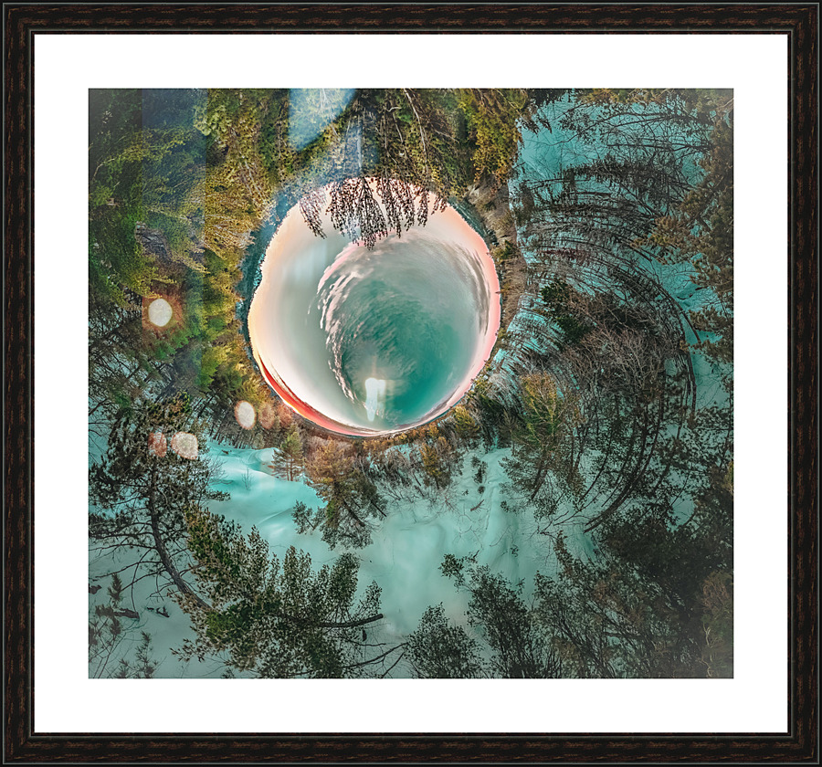 200ft below Picture Frame print