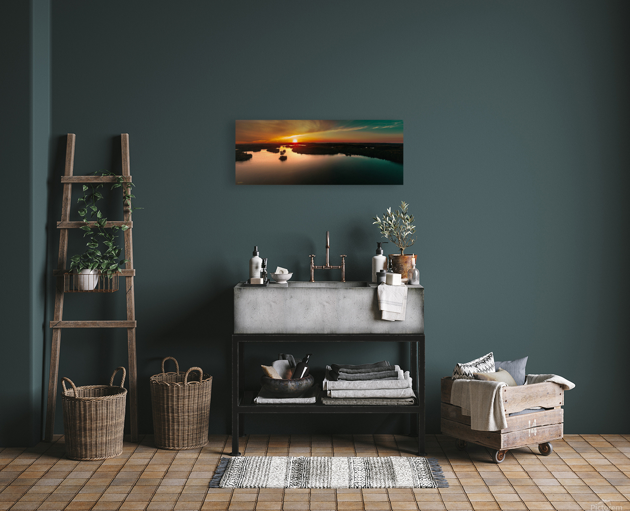 Deer Lake Sunset Ishpeming Reproduction