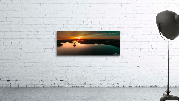 Deer Lake Sunset Ishpeming Wall Preview