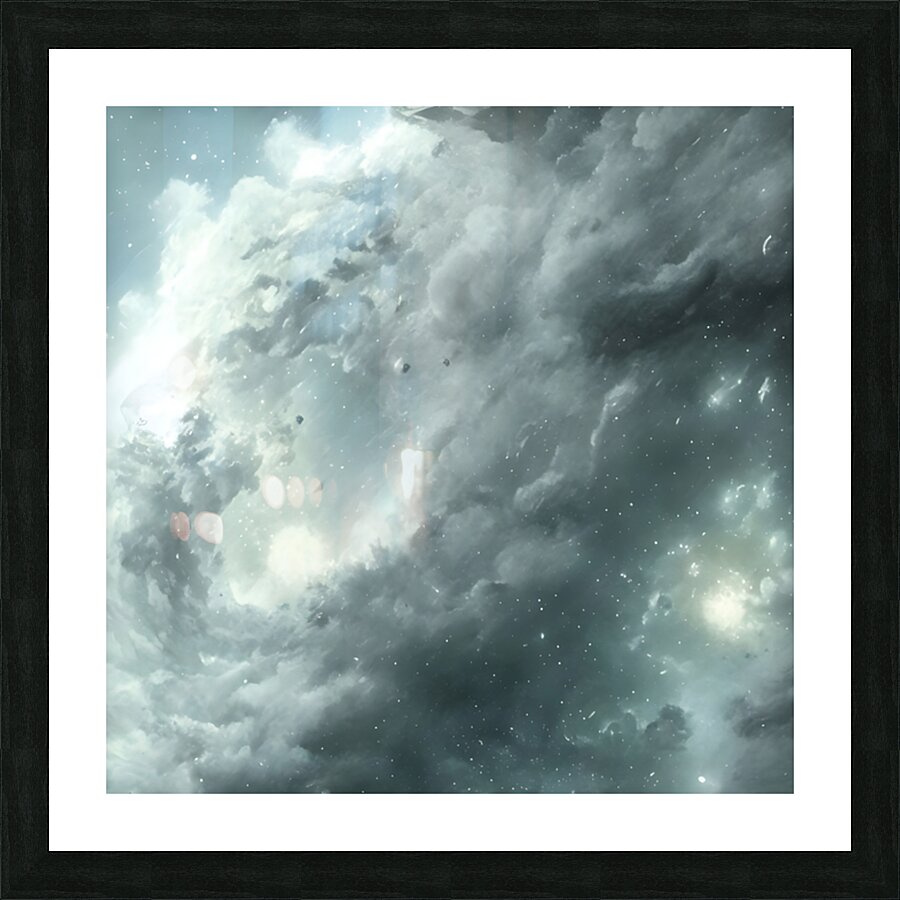 massive cosmic storm  Picture Frame print