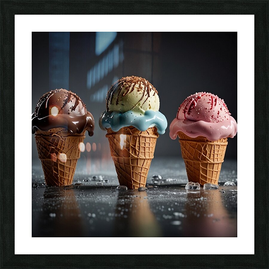 Ice cream Picture Frame print