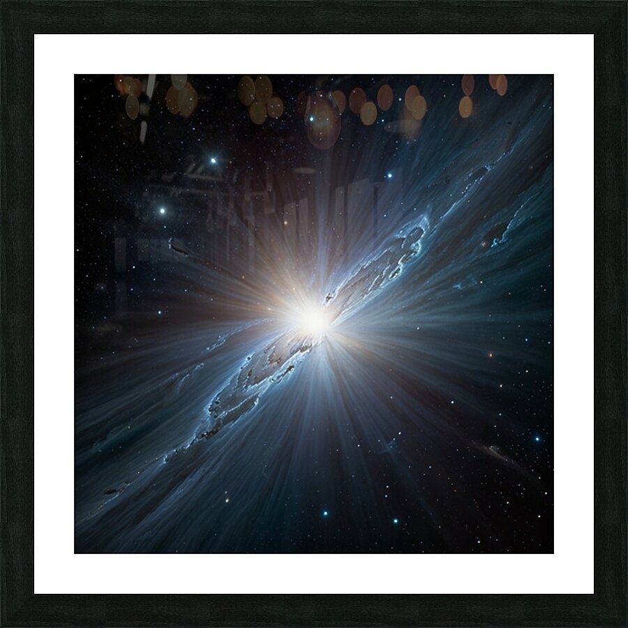 White Dwarf in space Picture Frame print