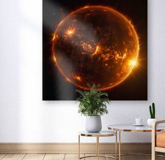 Sun in space Reproduction