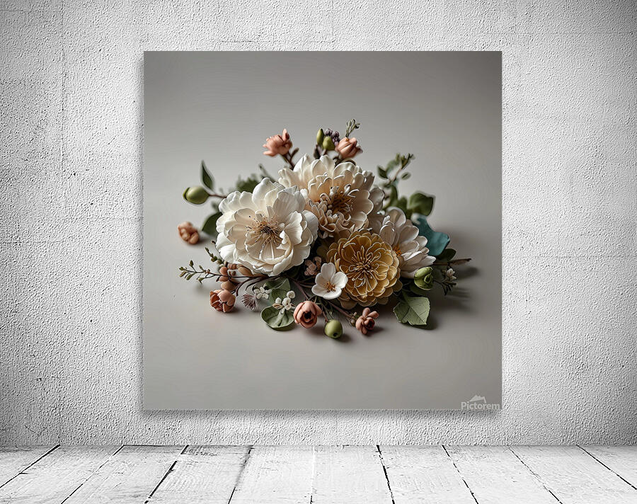 spring Muted Color White Background Wall Preview