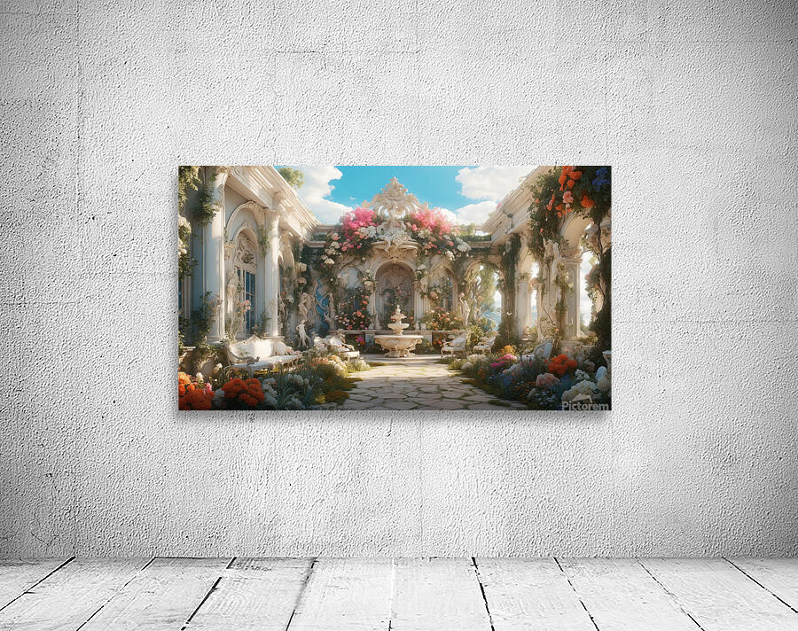 abstract elements and a rococo style Wall Preview