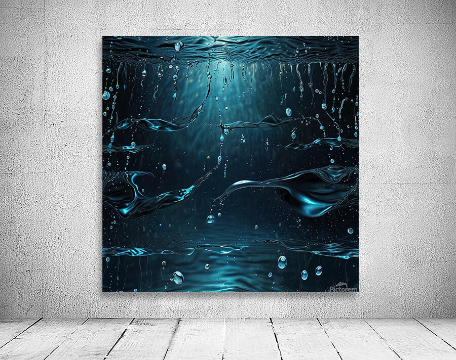 water Seamless Pattern Wall Preview