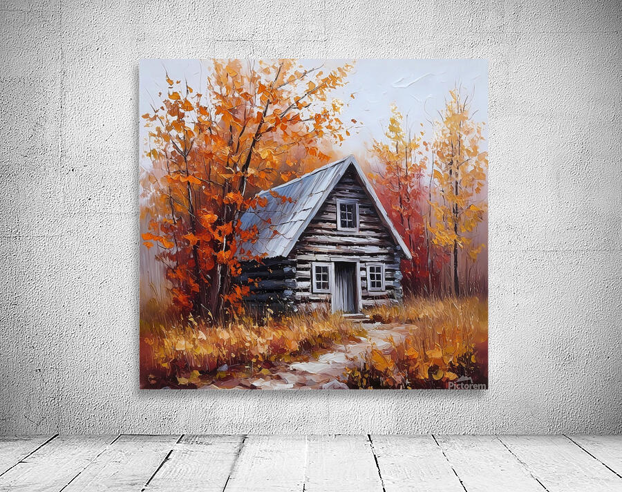 Rustic wood house Wall Preview
