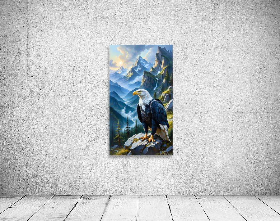 Majestic eagle soaring Wall Preview