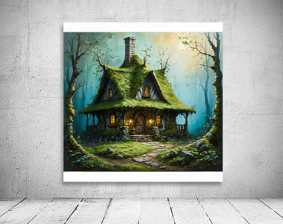 Rustic wooden cabin Wall Preview