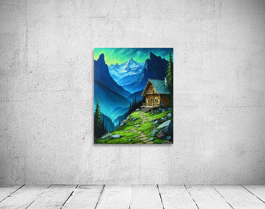 landscape with a tiny house Wall Preview