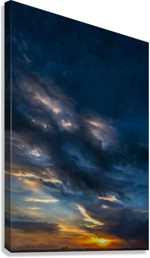 Saskatchewan Evening storm  34 Canvas Print