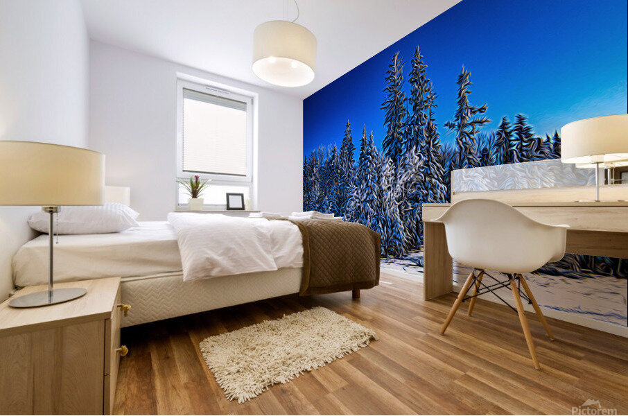 Saskatchewan winter Mural print