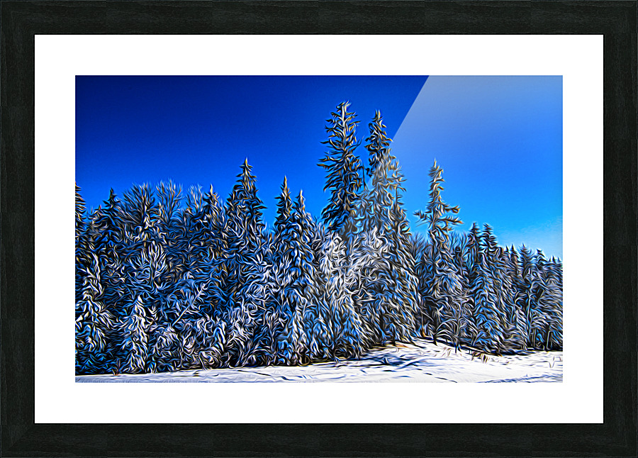 Saskatchewan winter Picture Frame print
