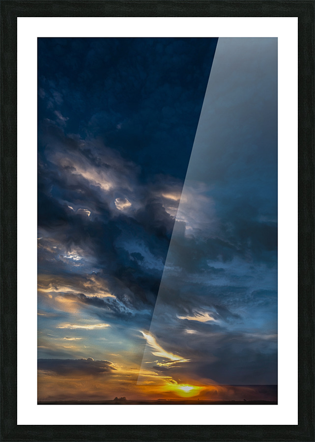 Saskatchewan Evening storm  34 Picture Frame print