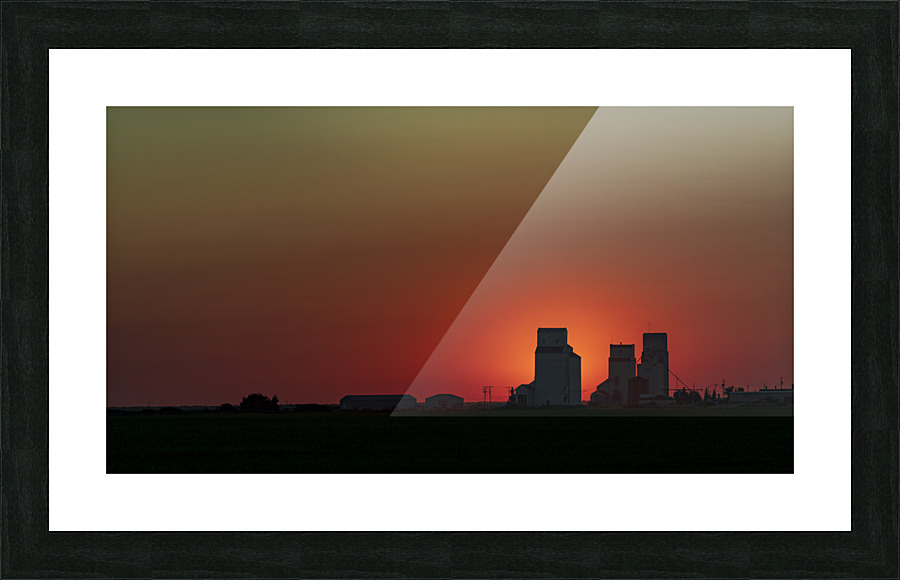 Saskatchewan Elevators at Sunset 61 Picture Frame print